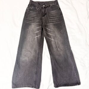 Gray Washed Denim Jeans 26"
